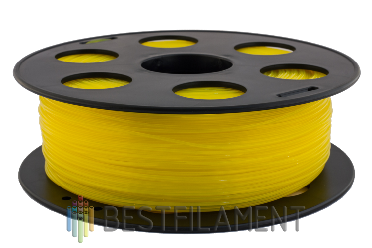 Желтый PLA пластик Bestfilament для 3D-принтеров 1 кг (1,75 мм)