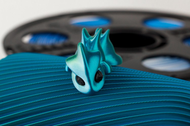 Трехцветный PLA шелк синий зеленый серебро пластик Bestfilament для 3D-принтеров 1 кг (1,75 мм)