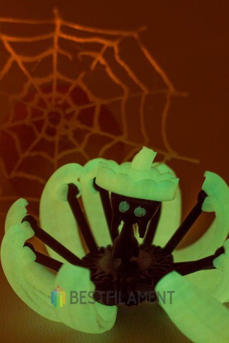 Пробник светящегося PLA-пластика Bestfilament, цвет лимонный, 1.75 мм